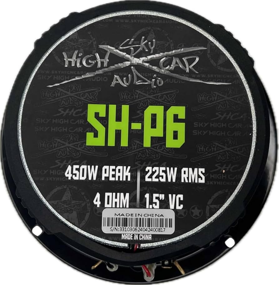 SKY-HI’sTHE BEST Amazon.com: Sky High Car Audio SH-P6 6.5” COAXIAL MID-Range